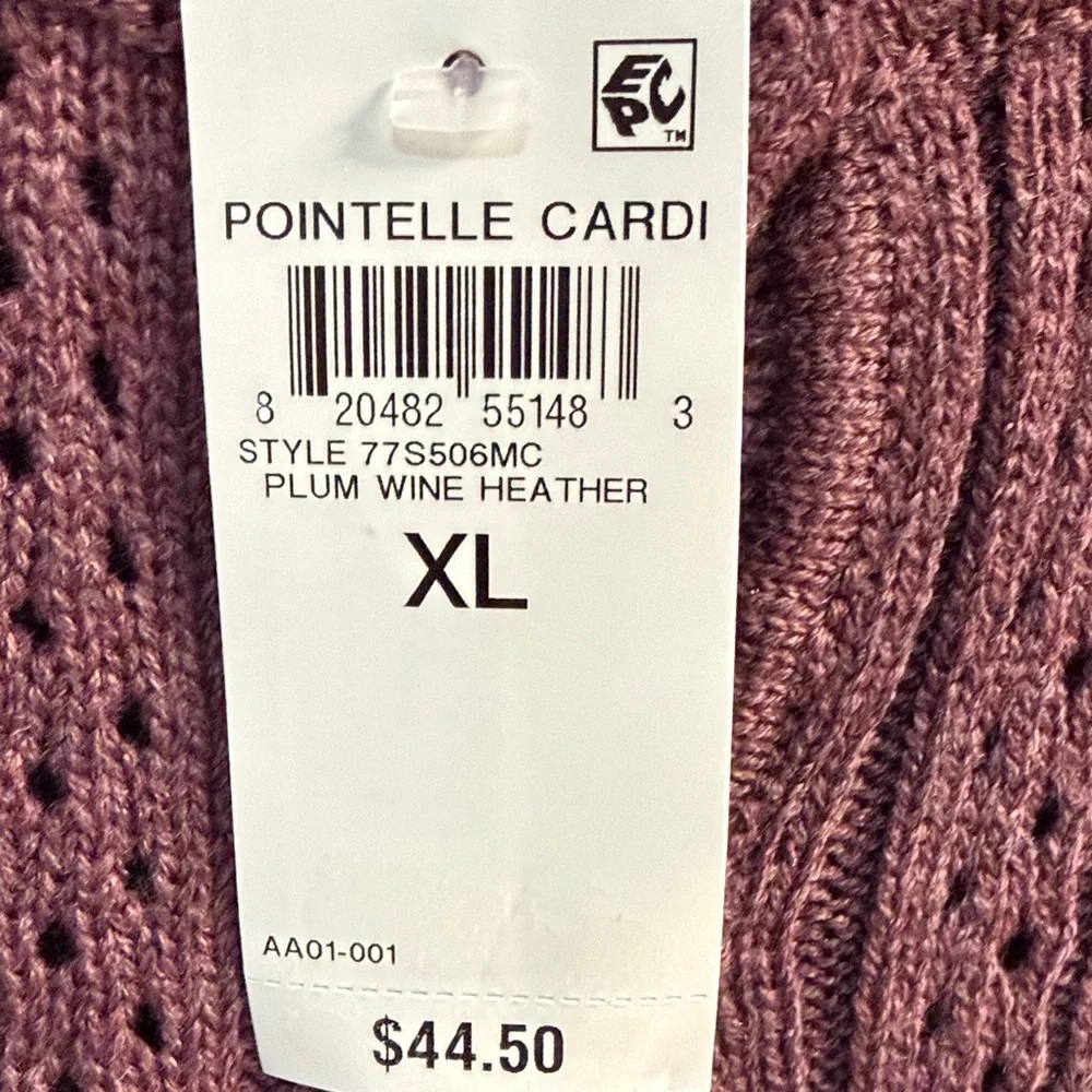 And Now This Women's Plum Cardigan - Picture 6 of 6